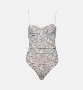 بودي سوت بطبعة أزهار على كامله