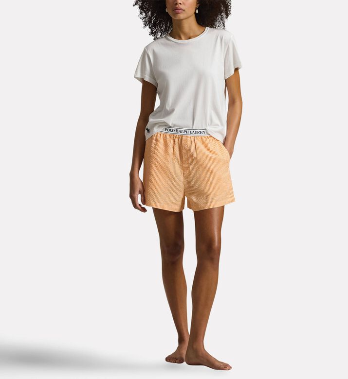 Polo by Ralph Lauren Seersucker Boxer Shorts, Model View