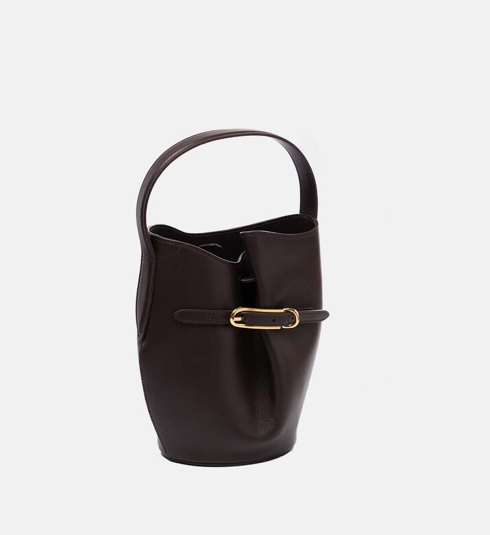 Belted Mini Buckle Bucket Bag