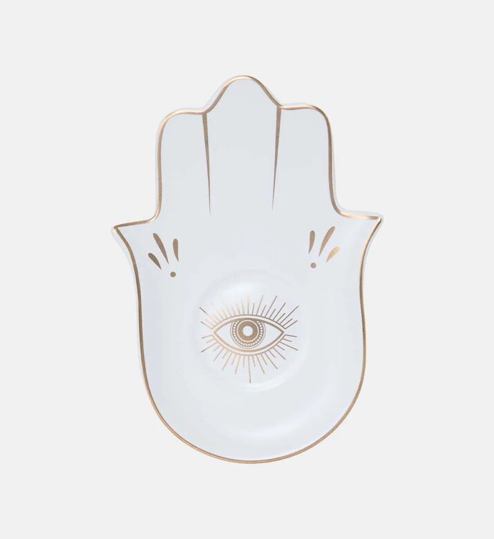 Home Deco and More Eye Cup Hamsa Tray 2-piece Set, Packshot View