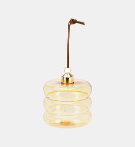 Home Deco and More Ornamant Glass, Yellow, Packshot View