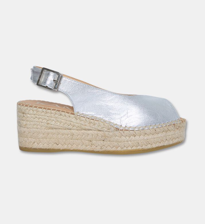 Kanna Shoes Sandal Wedge, Silver, Eu-41, Packshot View