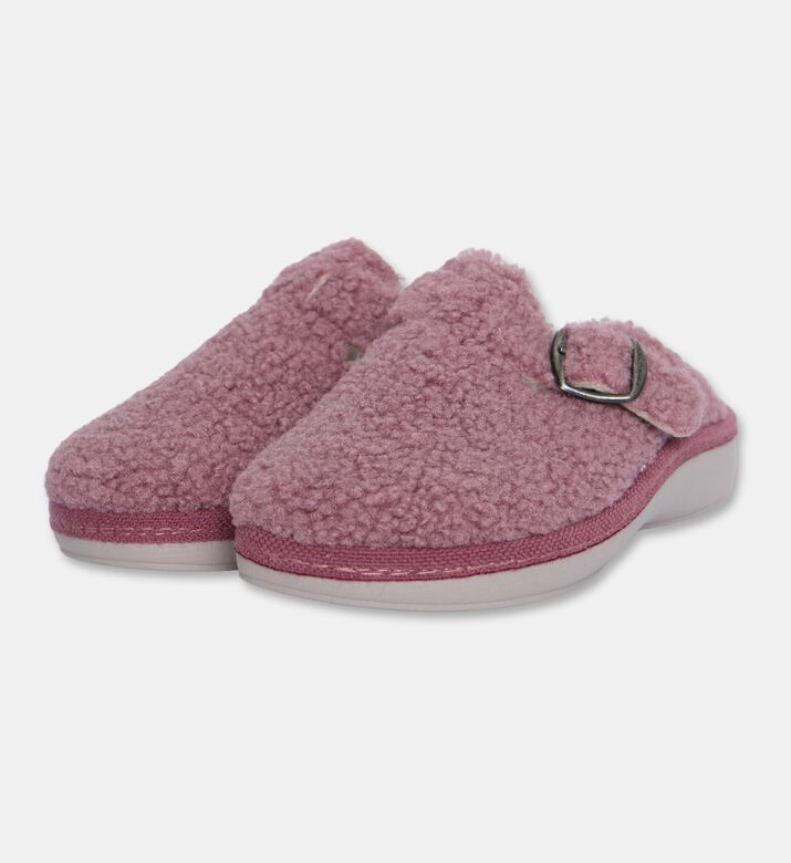 Salvi Adjustable Buckle Shearling Clogs, Light-pink, Eu-37, Packshot View
