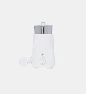 Front Button Plissé Milk Frother 12x22.5x17 Cm