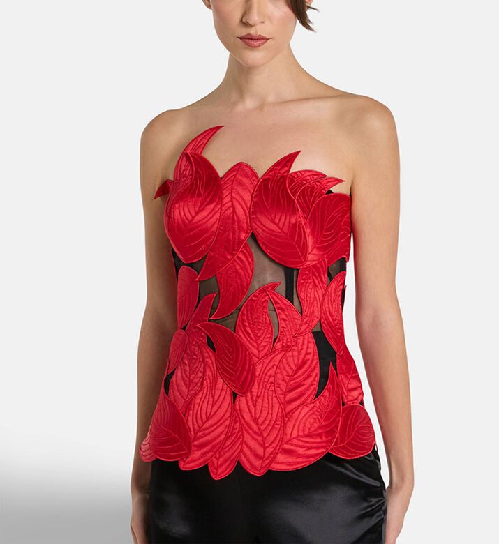 Savanna Top Grandeur, Red, S, Model View