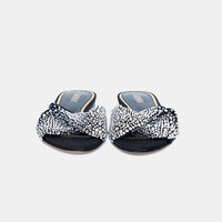 Crystals Open-toe Flat Heels