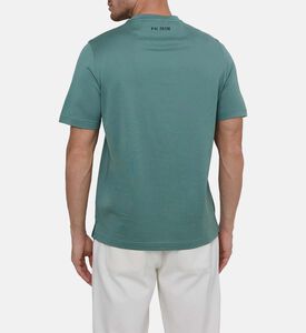 تيشيرت قطن بياقة دائرية بطبعة عصافير