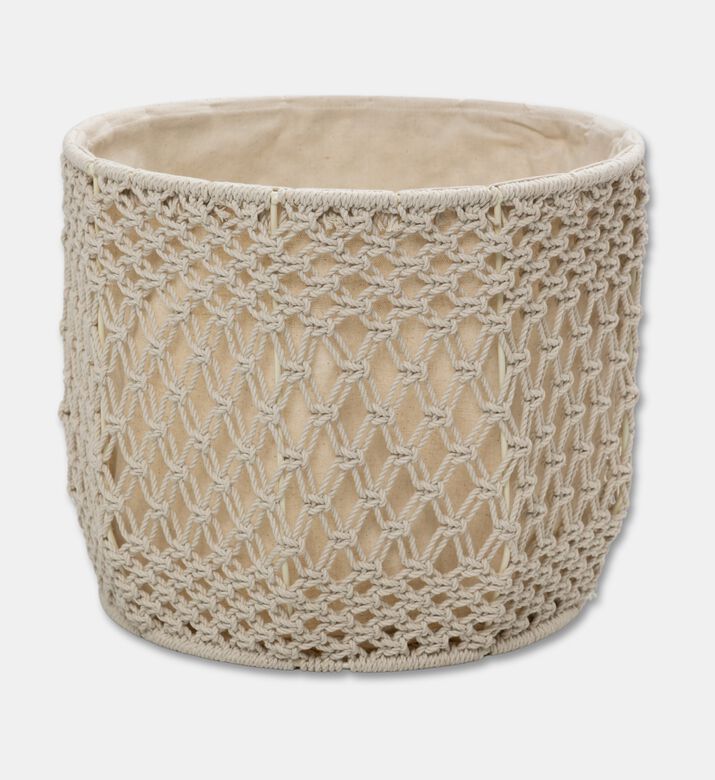 Home Deco and More Sona Cotton Robe Waste Bin, Packshot View