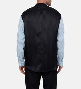 قميص بوبلين فضفاض بأكمام متباينة