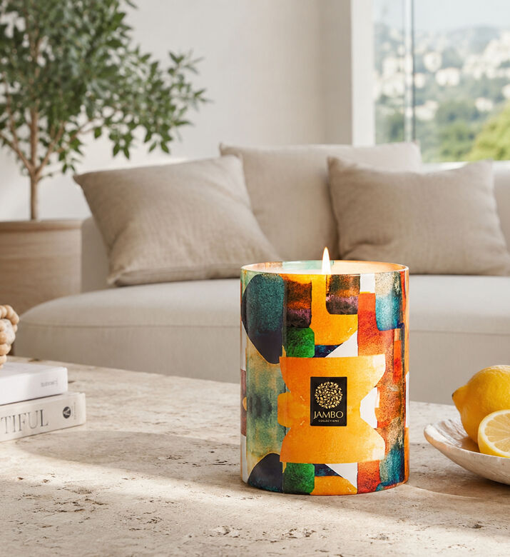 Jambo Collections Burano Scented Candle, Multicolor, 20-cm, Packshot View