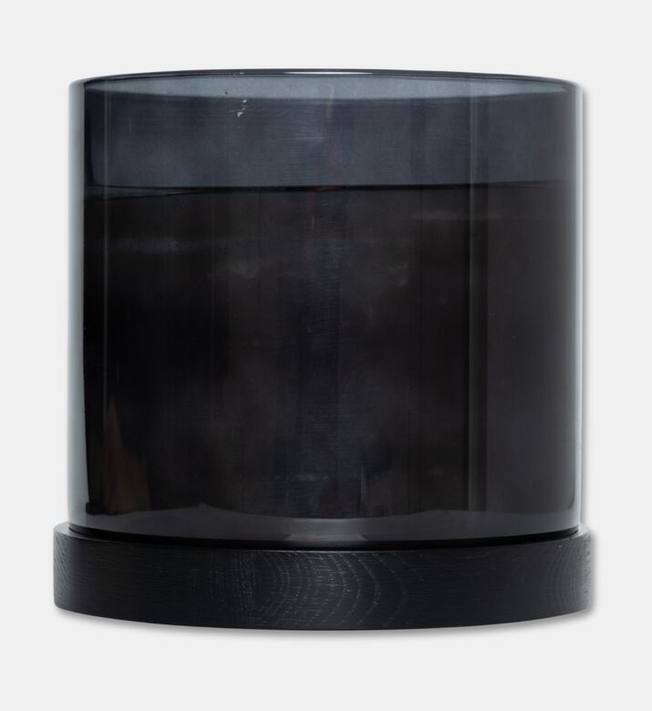 Life Style Home Sable Onyx Xxl Smoked Glass Candle, Packshot View