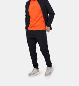 بنطال رياضي منقوش برباط خصر بشعار