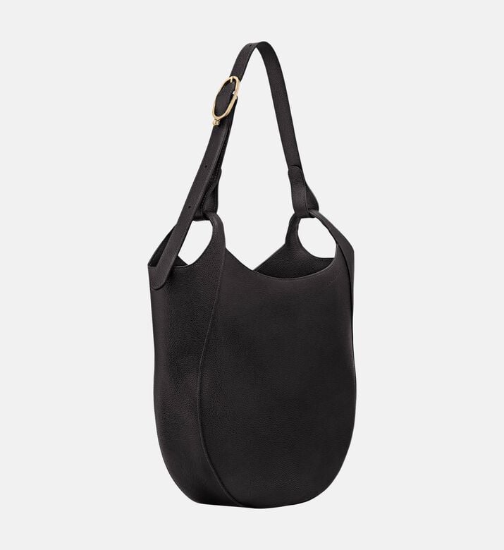 Longchamp Le Foulonne Hobo Bag, Black, Packshot View