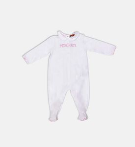 طقم 3 قطع قطن بلوغو مطرز