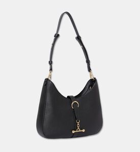 Strathberry Kite Fine Grain Leather Sling Bag, Black, Packshot View