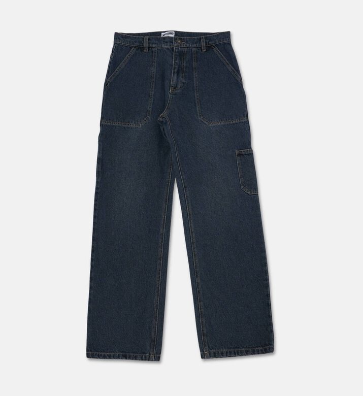 Moschino Kids Utility Pocket Denim Trousers, Packshot View