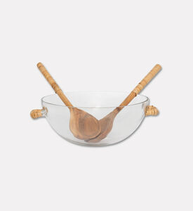 Home Deco and More Bamboo Side Handles Bowl, Packshot View