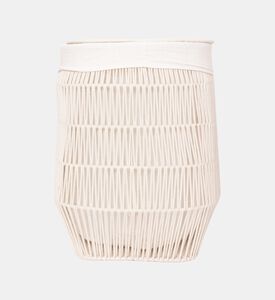 Cotton Rope Lining Laundry Basket