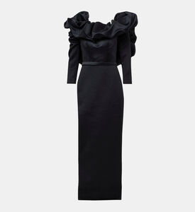 Ruffled Off-shoulder Puffy Dress