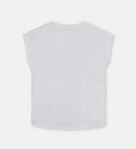 تيشيرت بطبعة لوغو لامع