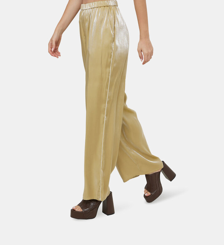 Dorado Wet-effect Palazzo Trousers