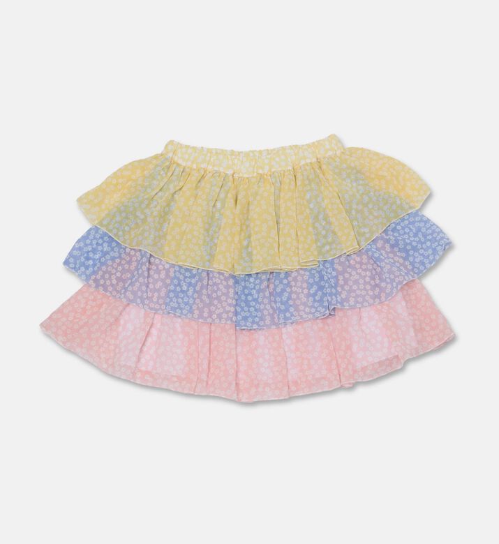 Stella McCartney Floral-print Triple-tiered Ruffle Skirt, Packshot View