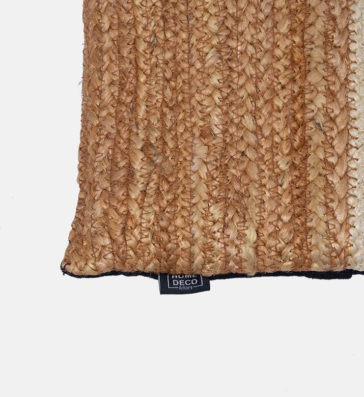 Home Deco and More Amber Jute Rectangular Cushion, Packshot View