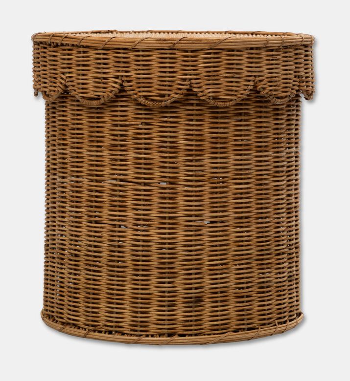 Home Deco and More Large Round-shape Laundry Basket, Beige, M, Packshot View