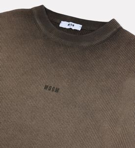 MSGM Logo-back Knit Sweater, Packshot View