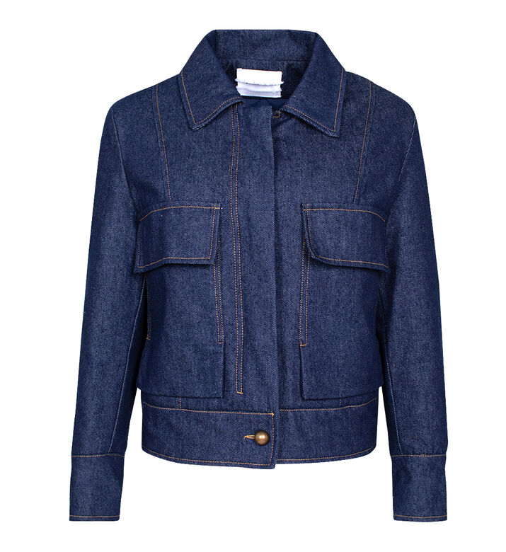 Cotton Patch Pockets Denim Jacket