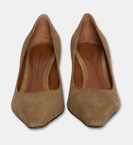 Roberto Festa Tirsasm Suede Pointed-toe Pumps, Brown, Eu-38.5, Packshot View