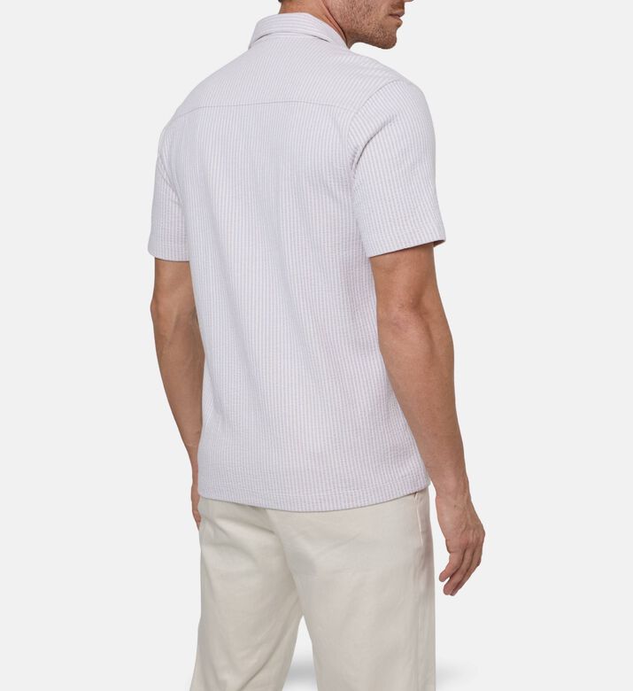 Vince Button Closure Short-sleeve Shirt, Model View