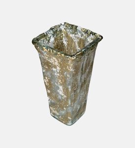 مزهرية زجاجية معاد تدويرها من ماربل مانيا