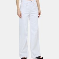 Wide-leg Denim Pants