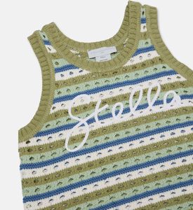 Stella McCartney Logo Crochet Knit Top, Packshot View
