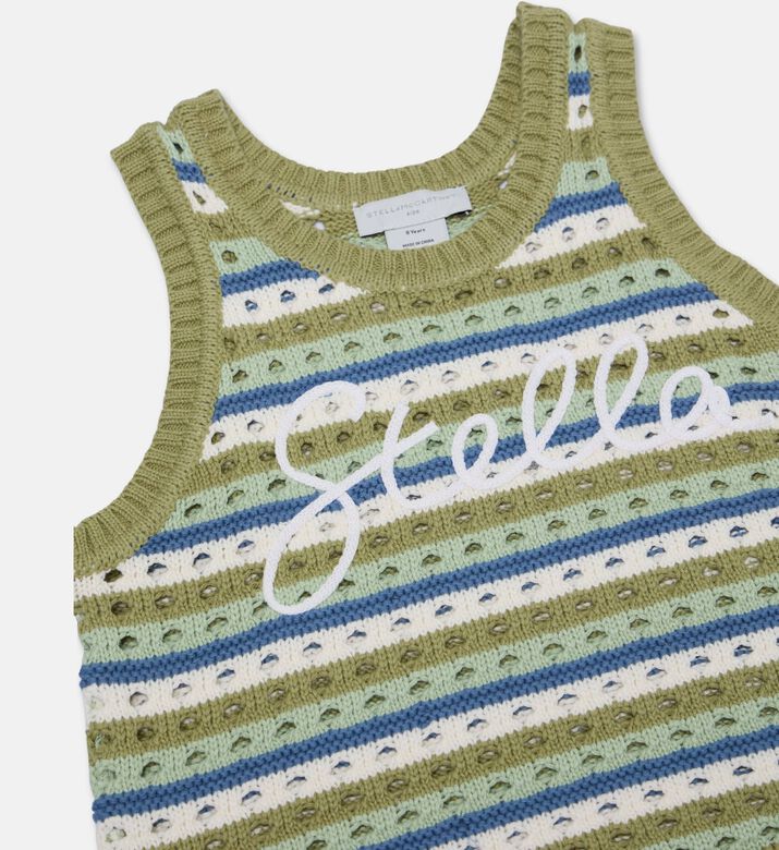 Stella McCartney Logo Crochet Knit Top, Packshot View