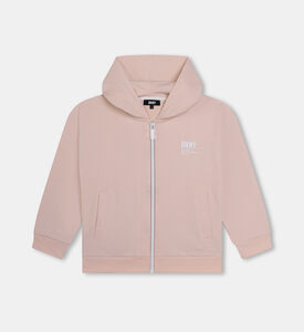 كارديغان بغطاء رأس بطبعة لوغو للجنسين