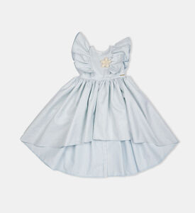 Girl Sea Breeze Jacquard Dress