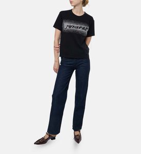 The Kooples Reversed Rhinestone Logo T-shirt, Model View