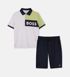 Short-sleeve Logo-print Set