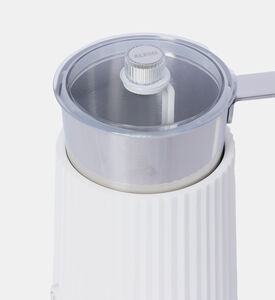 Front Button Plissé Milk Frother 12x22.5x17 Cm