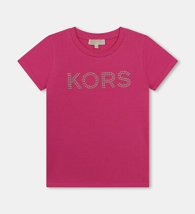 Studded Logo Short-sleeved T-shirt