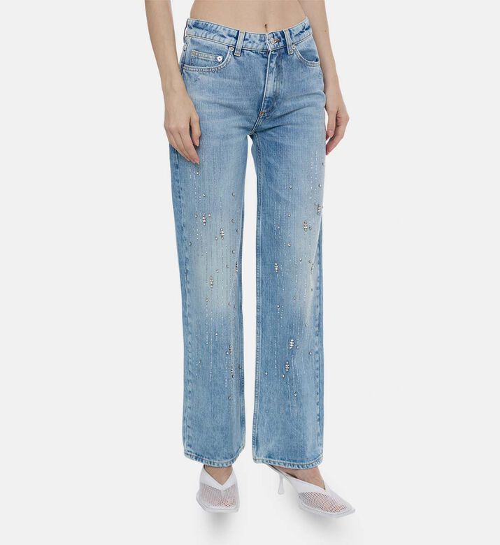 Embellished Wide-leg Jeans