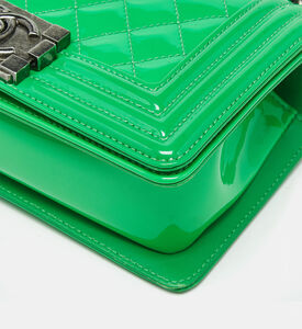 Chanel Preowned Coco Chanel Quilted Patent Leather Small Flap Bag, Packshot View