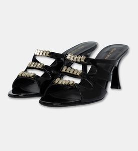 Baldinini Patent Cut-out Mule Sandals, Packshot View