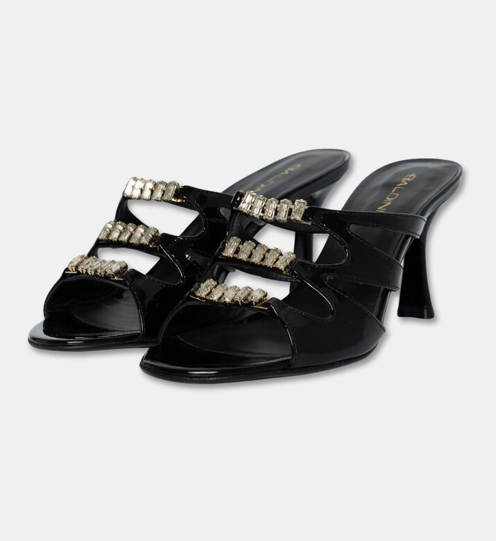 Baldinini Patent Cut-out Mule Sandals, Packshot View