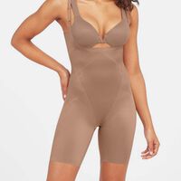 Open Bust Mid Thigh Bodysuit