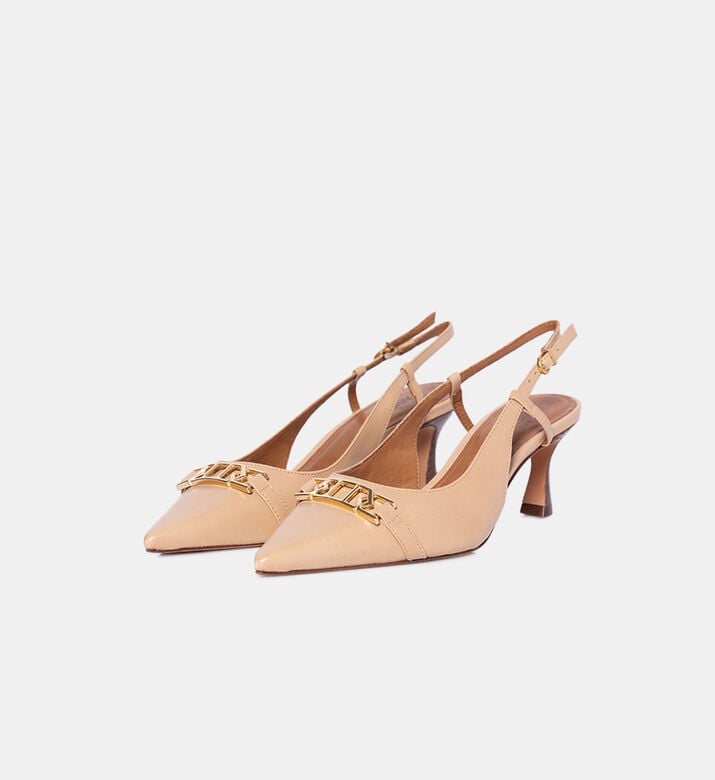 Pointed Toe Slingback Metal Pumps Pointed Toe Slingback Metal Pumps