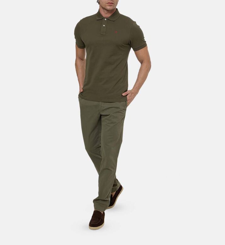Hackett London Polo Slim, Green, Xl, Model View