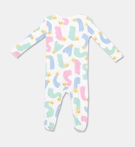Stella McCartney Star Printed Babygrow Bib Set, Packshot View